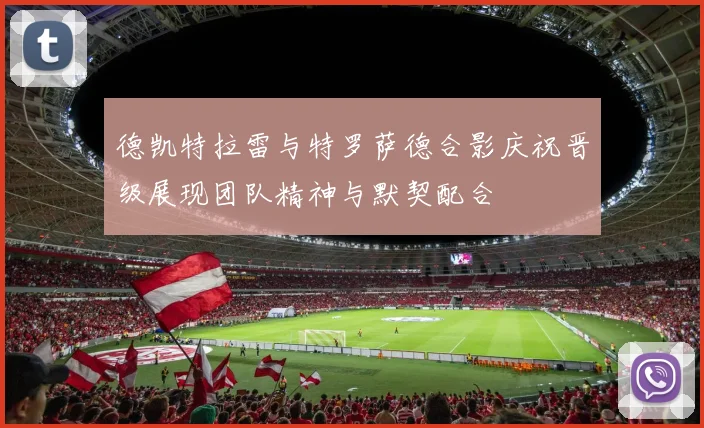 德凯特拉雷与特罗萨德合影庆祝晋级展现团队精神与默契配合